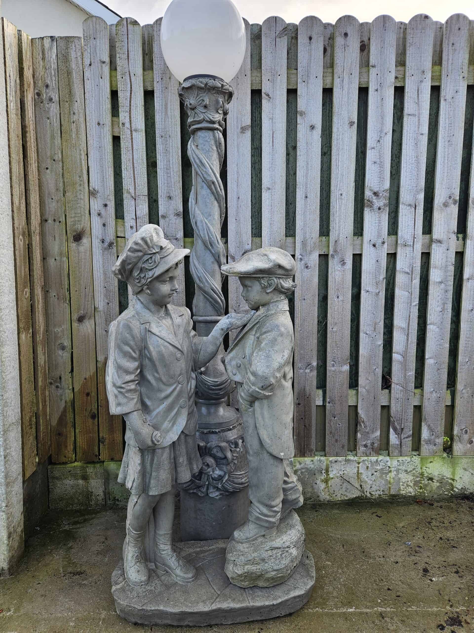 Boy & Girl with Oxford Globed Light - Image 4