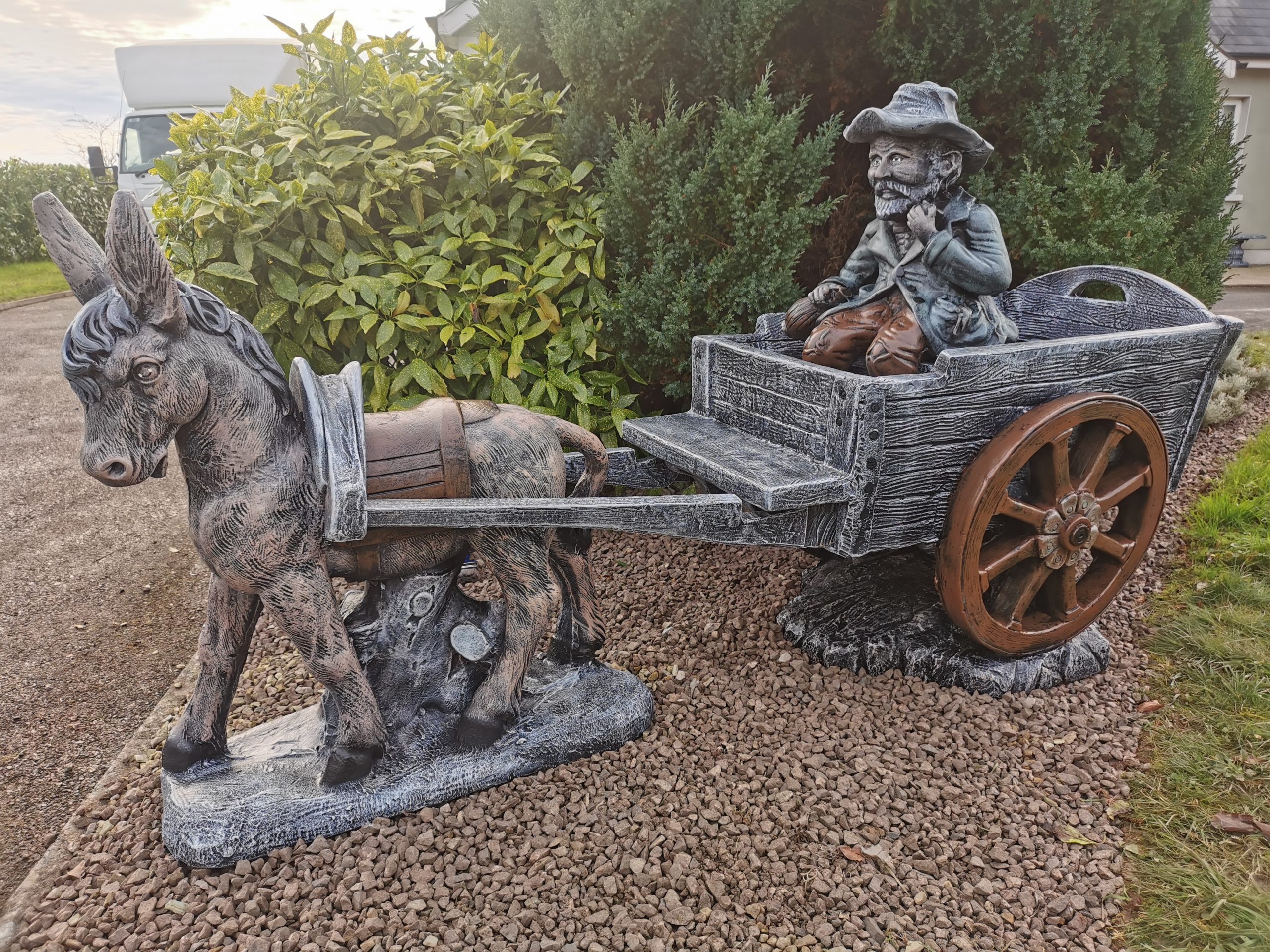 Donkey And Cart With 2 boy and Girl - Image 2
