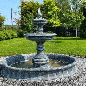 8ft Diameter Two Tier Fountain With Surround