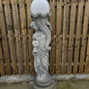 Shell Lady Globed Light & Stand