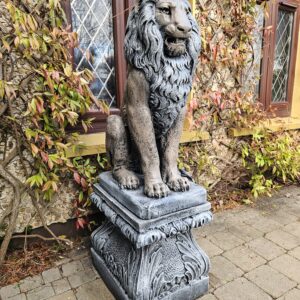 Large Lion on Pedestal