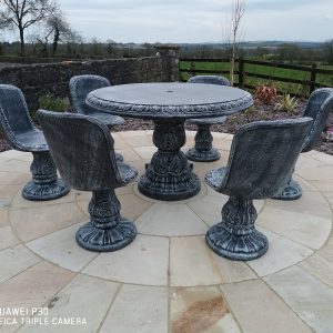 Round 48" Table and 6 Chairs