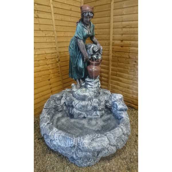 Woman at the Well Fountain - Wexford Stone Crafts