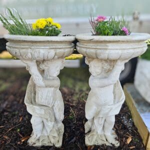 Twin Cherub Planters