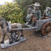 Donkey And Cart With 2 boy and Girl