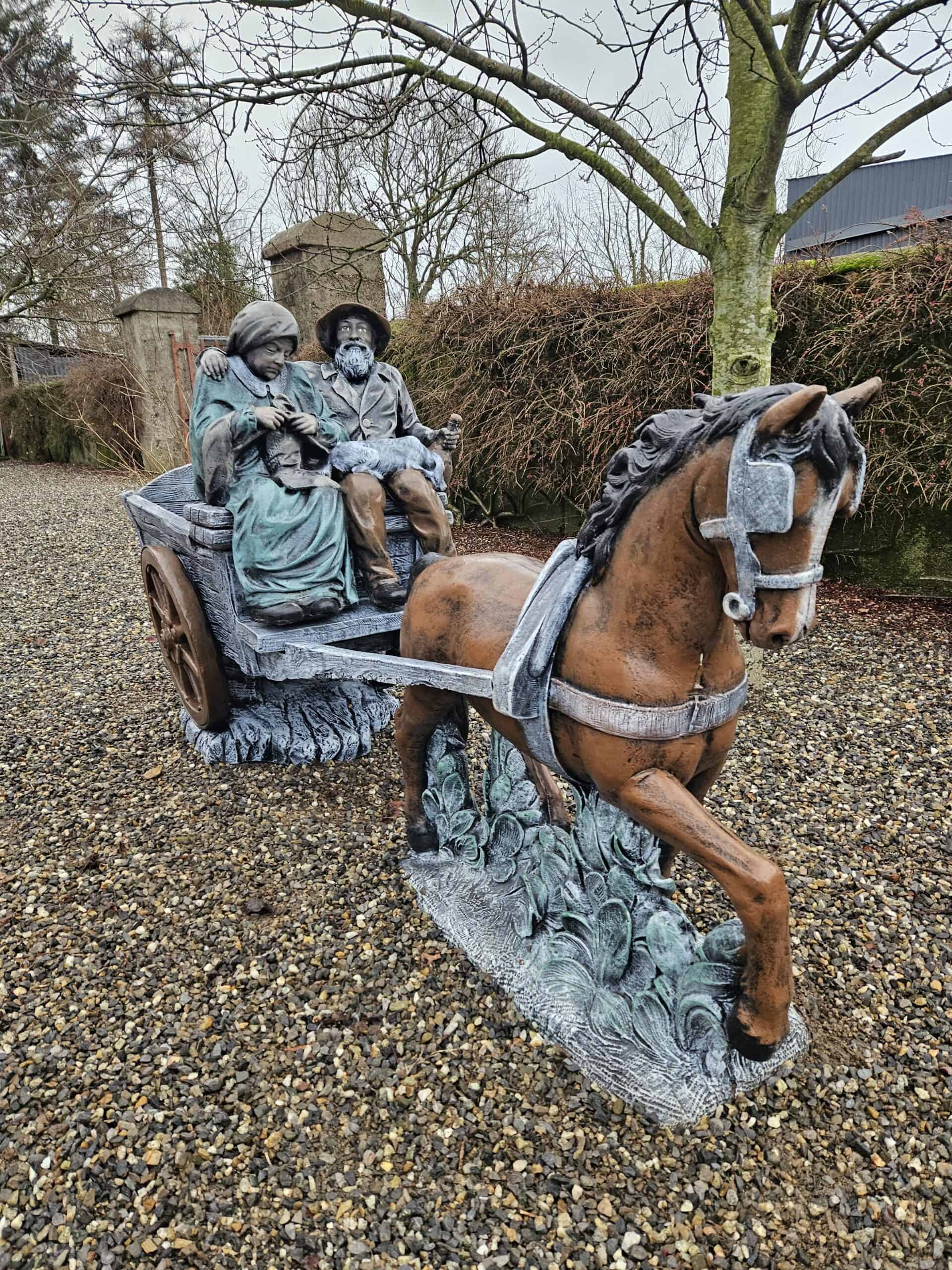 Horse And Cart With Old Man And Woman - Image 3