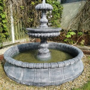 6ft Diameter Teardrop Fountain With Surround
