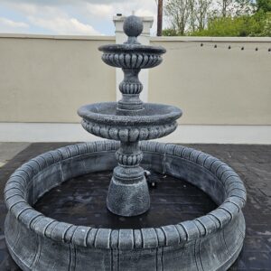6ft Diameter 2 Tier Fountain With Surround