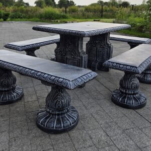 Rectangle Table with 4 Benches